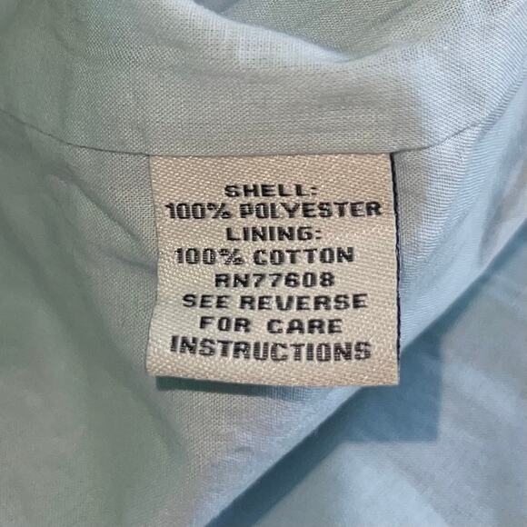 J. Peterman Dress Teal Button Up - Picture 7 of 8